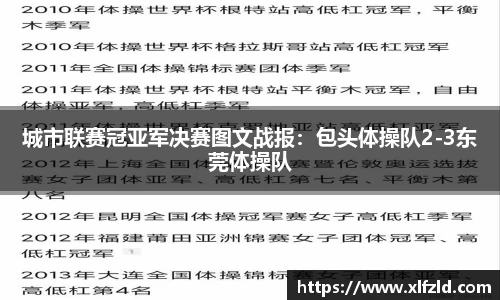 城市联赛冠亚军决赛图文战报：包头体操队2-3东莞体操队